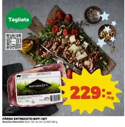 Coop Färsk entrecote/biff i bit erbjuda