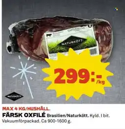 Coop Färsk oxfilé erbjuda