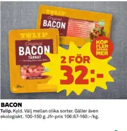 Coop TULIP Bacon erbjuda