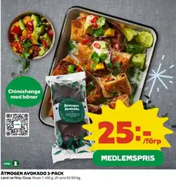 Coop Ätmogen avokado 3-pack erbjuda