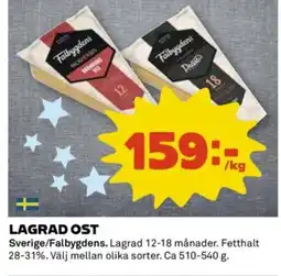 Coop Falbygdens Lagrad ost erbjuda