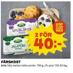 Coop Arla Färskost erbjuda