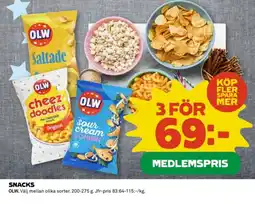 Coop OLW Snacks erbjuda