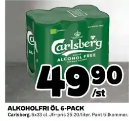 Coop Carlsberg Alkoholfri öl 6-pack erbjuda
