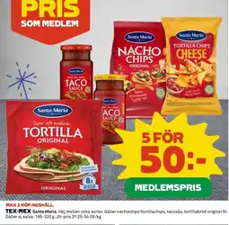 Coop Santa Maria Tex-mex erbjuda