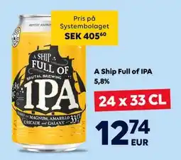 Border Shop A Ship Full of IPA 5,8%., EUR 12.74 erbjuda