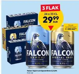 Border Shop Falcon Export och Special Brew 5,2-5,9%, EUR 29.99 erbjuda