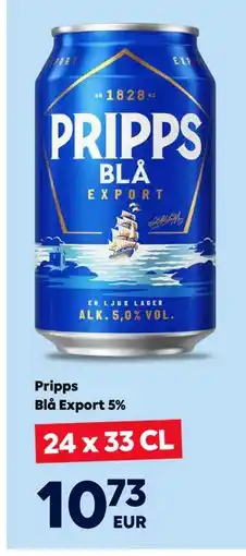 Border Shop Pripps Blå Export 5%, EUR 10.73 erbjuda