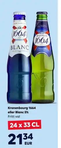 Border Shop Kronenbourg 1664 eller Blanc 5%, EUR 21.34 erbjuda