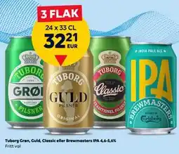 Border Shop Tuborg Grøn, Guld, Classic eller Brewmasters IPA 4,6-5,6%, EUR 32.21 erbjuda