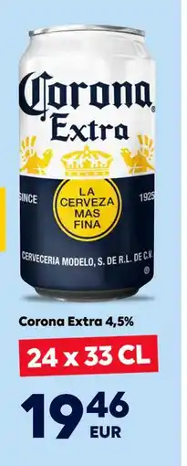 Border Shop Corona Extra 4,5%, EUR 19.46 erbjuda