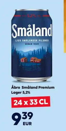 Border Shop Åbro Småland Premium Lager 5,2%, EUR 9.39 erbjuda