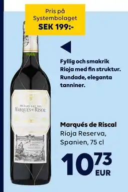 Border Shop Marqués de Riscal, EUR 10.73 erbjuda