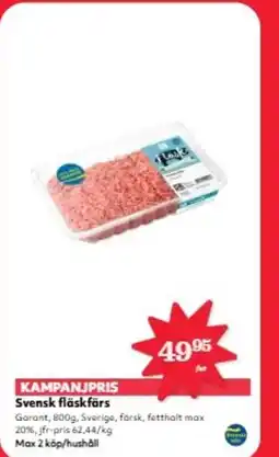 Hemköp Svensk fläskfärs erbjuda