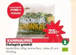 Hemköp Ekologisk grönkål erbjuda