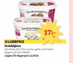 Hemköp Gräddglass erbjuda