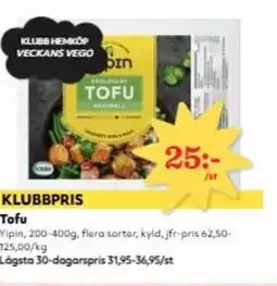 Hemköp Tofu erbjuda