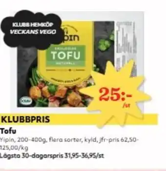 Hemköp Tofu erbjuda