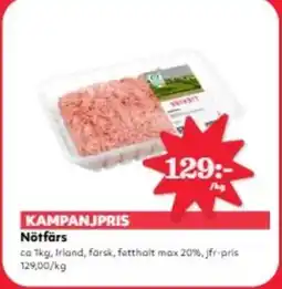 Hemköp Nötfärs erbjuda