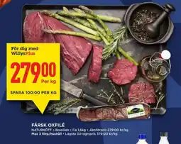 Willys Färsk oxfilé erbjuda