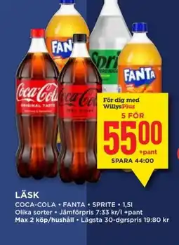 Willys Läsk erbjuda
