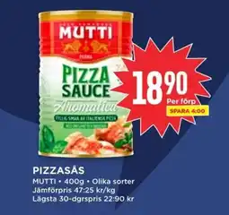 Willys MUTTI Pizzasås erbjuda