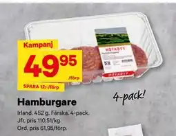 City Gross Hamburgare erbjuda