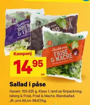 City Gross Sallad i påse erbjuda