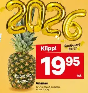 City Gross Ananas erbjuda