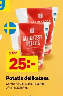 City Gross Potatis delikatess erbjuda