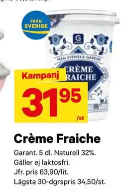 City Gross Crème Fraiche erbjuda