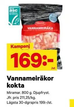 City Gross Vannameiräkor kokta erbjuda