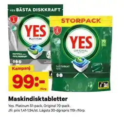 City Gross Maskindisktabletter erbjuda