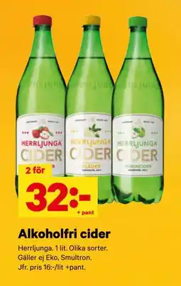 City Gross Alkoholfri cider erbjuda