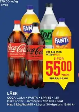 Willys LÄSK, Medlemspris erbjuda