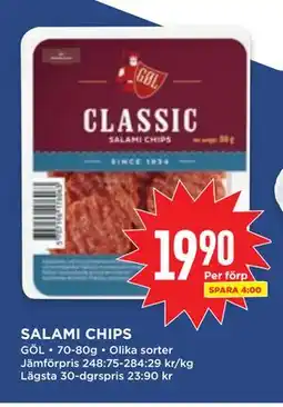 Willys SALAMI CHIPS erbjuda