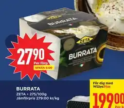 Willys BURRATA, Medlemspris erbjuda