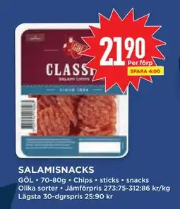 Willys Hemma SALAMISNACKS erbjuda