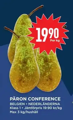 Willys Hemma PÄRON CONFERENCE erbjuda