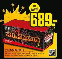 ÖoB SILENCIO 80 SHOTS erbjuda