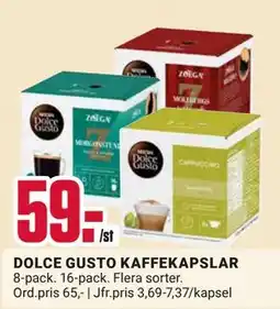 ÖoB DOLCE GUSTO KAFFEKAPSLAR erbjuda