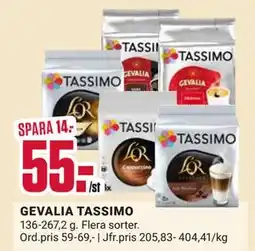 ÖoB GEVALIA TASSIMO erbjuda