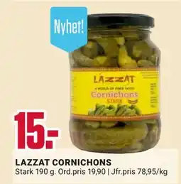 ÖoB LAZZAT CORNICHONS erbjuda