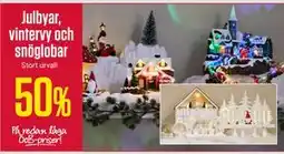 ÖoB Julbyar, vintervy och snöglobar erbjuda