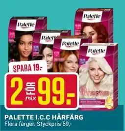 ÖoB PALETTE I.C.C HÅRFÄRG erbjuda