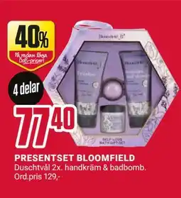 ÖoB PRESENTSET BLOOMFIELD erbjuda