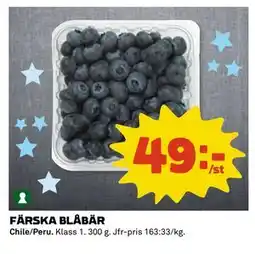Coop Daglivs FÄRSKA BLÅBÄR erbjuda