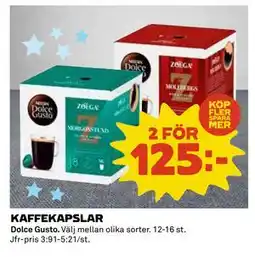 Coop Daglivs KAFFEKAPSLAR erbjuda