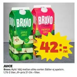 Coop Daglivs JUICE erbjuda