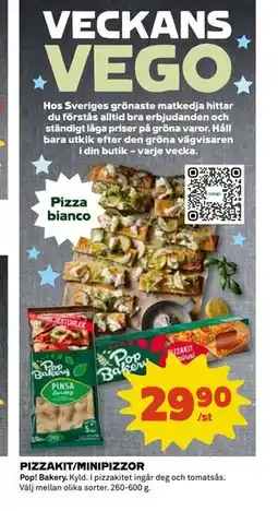 Coop Daglivs PIZZAKIT/MINIPIZZOR erbjuda